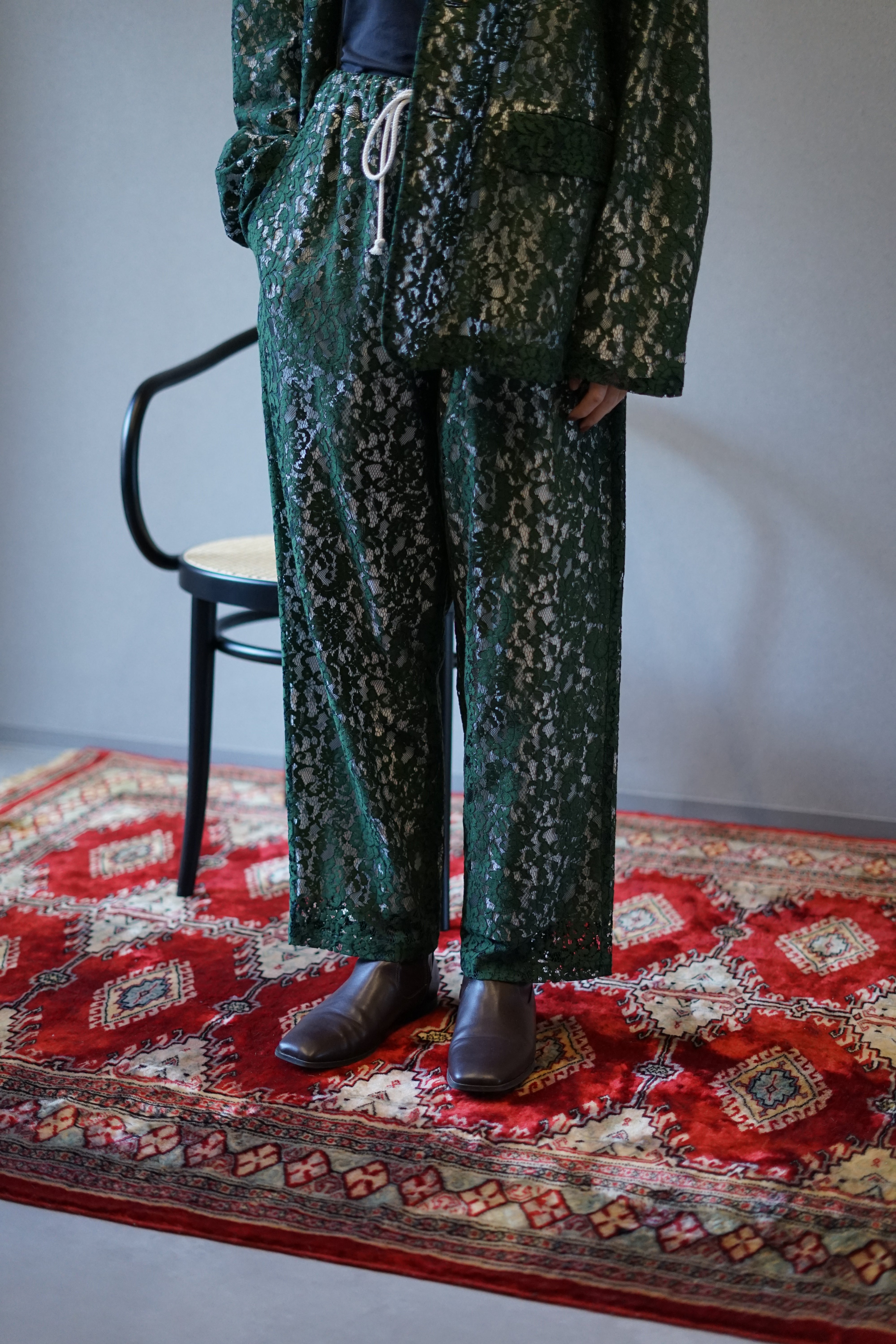 Urig　LACE COLLAR LESS JACKET Urig（ウーリッヒ）のLACE COLLAR LESS JACKETの通販サイト-大阪