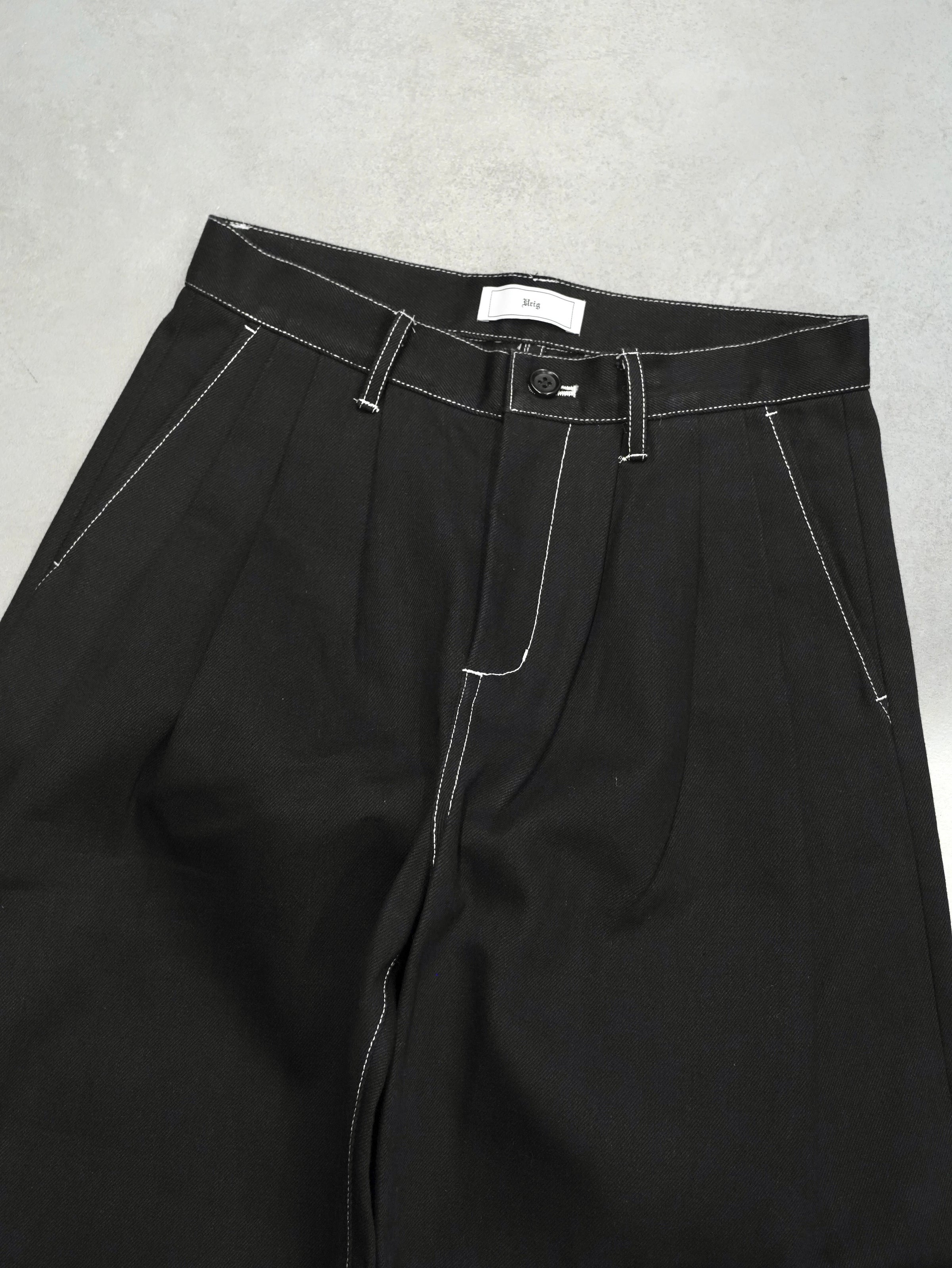 Urig(ウーリッヒ) STITCH PANTS [BLACK] | Urig